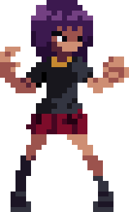 Noir, a fighter from Enter The Dojo